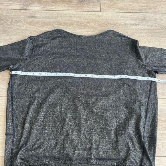 Lululemon Special Edition Back In Action Long Sleeve Shirt Black Spark Metallic - Picture 8 of 11